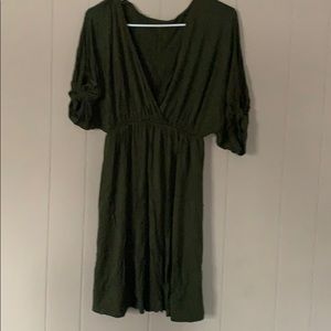 Olive green dress
